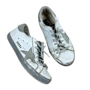 GOLDEN GOOSE Superstar Leather Trainers Sneakers Women's Size 36 Well Loved